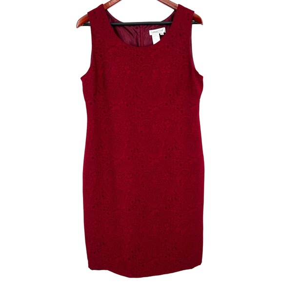 Coldwater Creek Dresses & Skirts - Coldwater Creek Womens Size 14 Red Formal Dress Dinner Party Event Mature Work